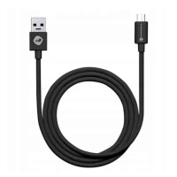 FORCELL Kabel USB auf Micro 2,4A C321 TUBA schwarz 1 Meter