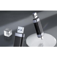 Orico USB 2.0 Cardreader für SD / microSD, USB + USB-C, schwarz