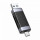 Orico USB 2.0 Cardreader für SD / microSD, USB + USB-C, schwarz
