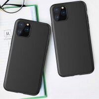 Soft Case Gel Flexible Hülle kompatibel mit iPhone SE 2022 / SE 2020 / iPhone 8 / iPhone 7 schwarz