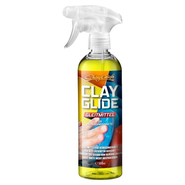 ShinyChiefs CLAY GLIDE - GLEITMITTEL 500ML optimales Hilfsmittel für den Einsatz von Reinigungsknete