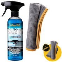 ShinyChiefs WINDOW WASHER GLASREINIGER 500ML + WAFFLE TOWEL SET