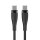 Maxlife MXUC-08 Kabel USB-C - USB-C 1,0 m 100W schwarz nylon