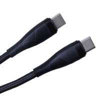 Maxlife MXUC-08 Kabel USB-C - USB-C 1,0 m 60W schwarz nylon