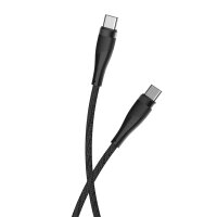 Maxlife MXUC-08 Kabel USB-C - USB-C 1,0 m 60W schwarz nylon