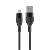Maxlife MXUC-07 Kabel USB - microUSB 1,0 m 2,4A schwarz nylon