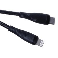 Maxlife MXUC-08 Kabel USB-C - iPhone 1,0 m 27W schwarz nylon