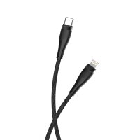 Maxlife MXUC-08 Kabel USB-C - iPhone 1,0 m 27W schwarz nylon