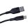 Maxlife MXUC-07 Kabel USB - USB-C 1,0 m 3A schwarz nylon