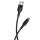 Maxlife MXUC-07 Kabel USB - USB-C 1,0 m 3A schwarz nylon