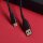 Maxlife MXUC-07 Kabel USB - USB-C 1,0 m 3A schwarz nylon