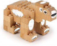 FabBrix WWF Wooden Bricks Polar Bear Holzbausteine,...