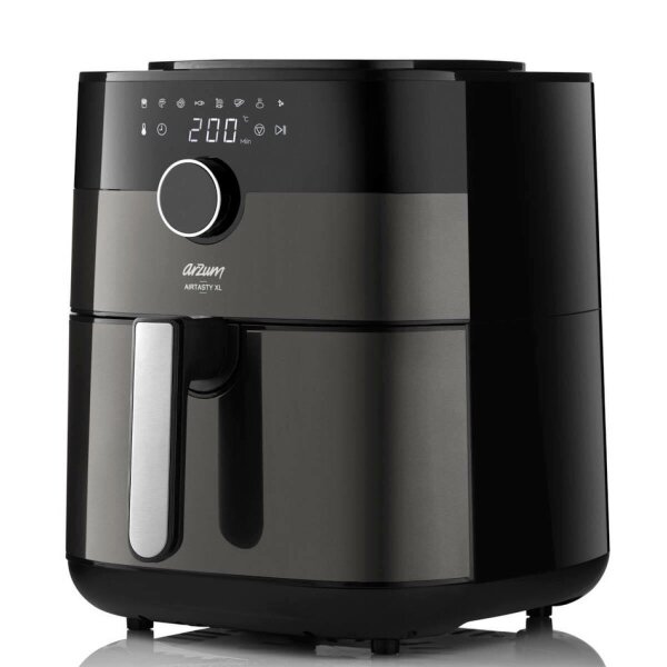 Arzum AR2074 Airtasty Heißluftfritteuse Air Fryer Herausnehmbarer Korb Schwarz