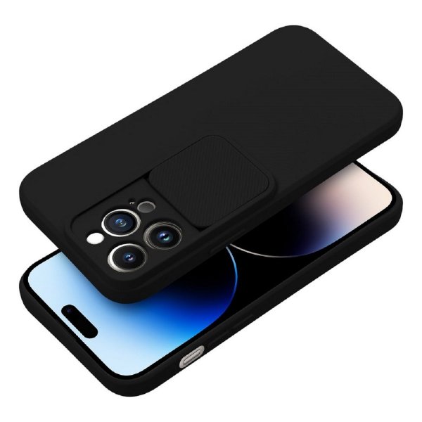 SlideSoft Case Hülle mit Kameraschutz Bumper TPU Hülle Stoßfest Handyhülle kompatibel mit