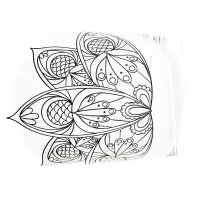 Pasabahce Mandala 1 Stück Stift Halter Organizer aus Glas mit Mandala design