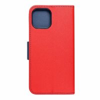 Fancy Buch Holster Tasche kompatibel mit Xiaomi Redmi Note 12s Rot-Blau