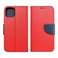 Fancy Buch Holster Tasche kompatibel mit Xiaomi Redmi Note 12s Rot-Blau