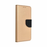 Fancy Buch Holster Tasche kompatibel mit Xiaomi Redmi Note 12 Pro 5G Gold-Schwarz