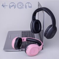 Forever MUSSIO kabellose Kopfhörer Wireless Headset BTH-505 On-Ear Pink