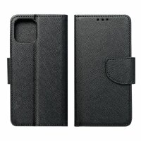 Fancy Buch Holster Tasche kompatibel mit Xiaomi Redmi Note 12s Schwarz