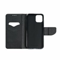 Fancy Buch Holster Tasche kompatibel mit Xiaomi Redmi Note 12s Schwarz