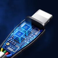 Mcdodo Mamba Series 3 in 1 Lightning+Micro USB+Type-c Ladekabel 1.2m