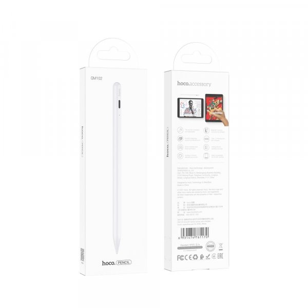 HOCO GM102 Smooth Series Active Kapazitive Anti-Fehler iPad Touch-Pen GM102 weiß