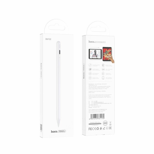 HOCO GM102 Smooth Series Active Kapazitive Anti-Fehler iPad Touch-Pen GM102 weiß