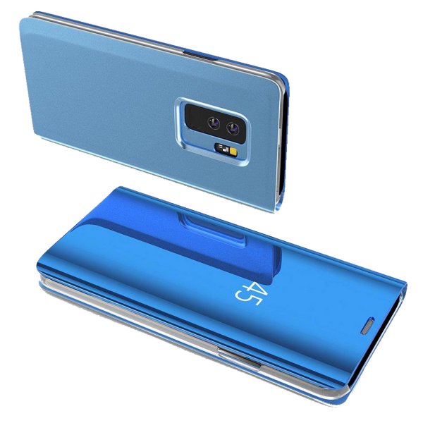 Clear View Spiegel Mirror Handyhülle Smart Cover Schale Etui kompatibel mit Redmi Note 12 Pro 5G / Poco X5 Pro Blau