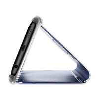 Clear View Spiegel Mirror Handyhülle Smart Cover Schale Etui kompatibel mit Honor X9A Schwarz