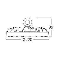 LED BRAYTRON UFO High Bay Hallenstrahler | Deckenstrahler | 100 Watt kaltweiß (6500 K)