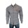 Megaman Patches in Braun Hemd | Herren Button Down Outdoor Freizeithemden Casual Style | Flanellhemden Herren Langarm