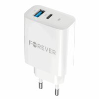 Forever TC-07-30AC PD QC Ladegerät 1x USB-C 1x USB...