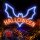 Neolia NNE17 Nachtlicht Neon PLEXI LED HALLOWEEN Leuchtschild LED Zeichen Blau-Rot