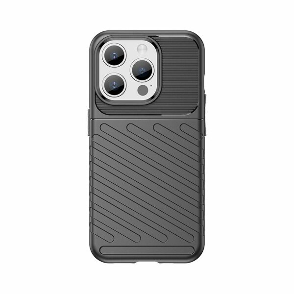 Gepanzerte Thunder Bumper Handy Hülle kompatibel mit Xiaomi Redmi 12 schwarz