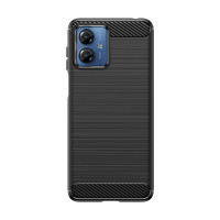 Carbon Case kompatibel mit Motorola Edge 40 Pro flexible...