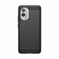 Carbon Case kompatibel mit Nokia X30 flexible...