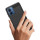 Carbon Case kompatibel mit Nokia C300 flexible Silikon-Carbon-Hülle schwarz