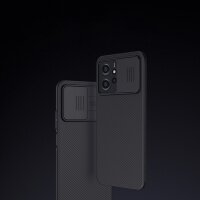 Gepanzertes Hülle kompatibel mit Xiaomi Redmi Note 12-Gehäuse mit Kameraabdeckung Nillkin CamShield Case - schwarz