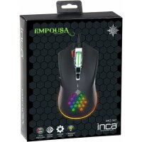 INCA IMG-347 Emmpousa RGB 7200 DPI Maktrotasten Professionelle Gaming-Maus schwarz