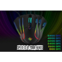 Inca IMG-GT16 PRO Optisch Gaming Maus 6400 DPI RGB-Logo-Effekt