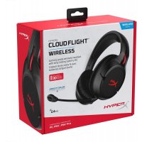 HyperX Cloud Flight — Kabelloser Gaming-Kopfhörer mit langer Akkulaufzeit in Schwarz