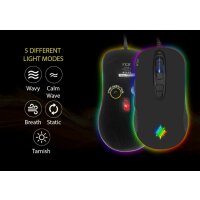 Inca PHALDOR RGB Makro Tastem Professional Gaming Maus schwarz