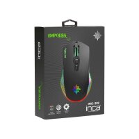 Inca-IMG-309 Empouse RGB Licht Makro Tasten Professional Gaming Maus schwarz