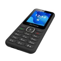 myPhone 6320 Mobiltelefon 2,4"-Display, 1000 mAh, Dual Sim, 0,3 Mpx Kamera, 2G Schwarz