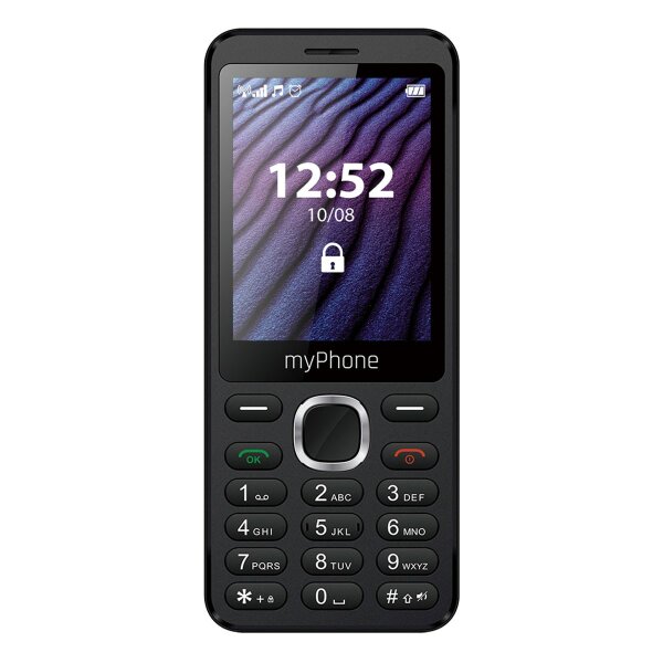 myPhone Maestro 2 Mobiltelefon 2,8"-Display, 1000 mAh, Dual Sim, 0,3 Mpx Kamera, 2G Schwarz