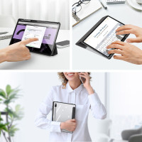 Smart Case Tablethülle mit Stifthalterung kompatibel mit Samsung Galaxy Tab S9 Plus Schutzhülle Schwarz