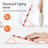 Domo Smart Sleep Case Tablethülle kompatibel mit Samsung Galaxy Tab A9 Plus 11" Schutzhülle Pink