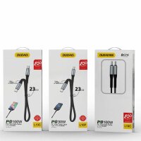 Dudao L10C Kabel USB Typ C - USB Typ C PD100W 0,23 m schwarz (L10C)