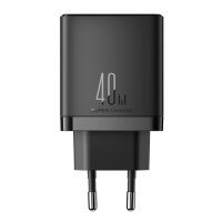 Joyroom JR-TCF09 Schnellladegerät 2x USB-C 40W - Schwarz